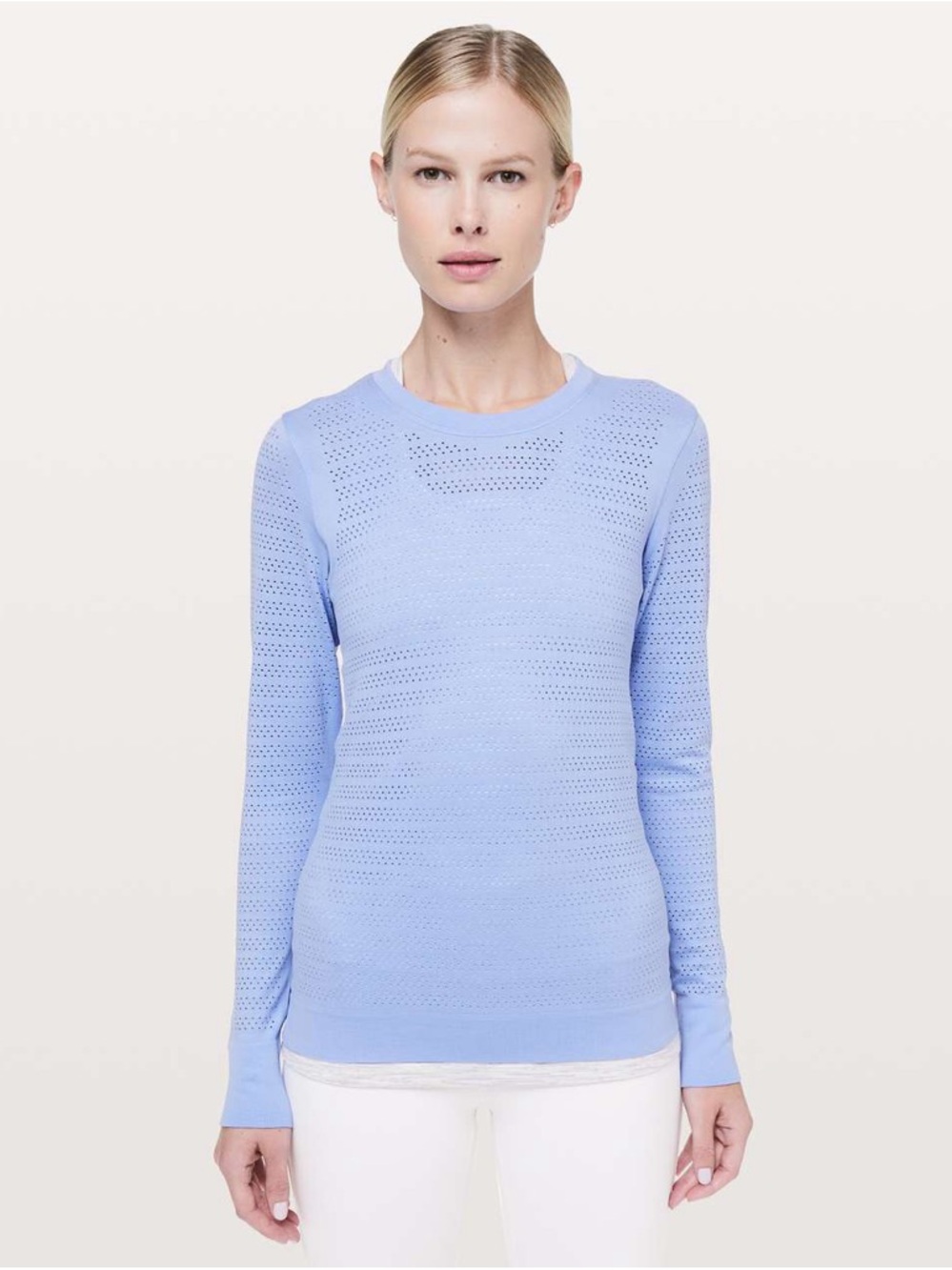 Lululemon Breeze By Long Sleeve *Squad Hydrangea Blue SZ 10
